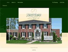 Tablet Screenshot of earlyfuneralhome.com
